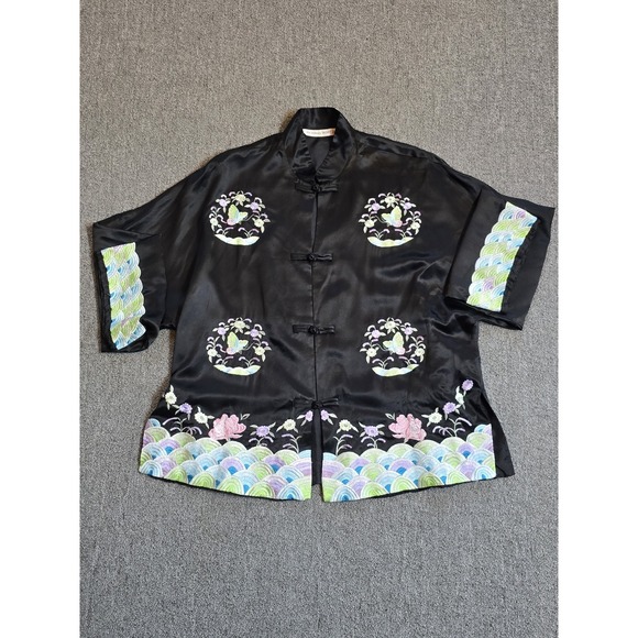 Victoria's Secret P/S Chinese Silk Embroidered Art-to-Wear Jacket Coat - Picture 3 of 10